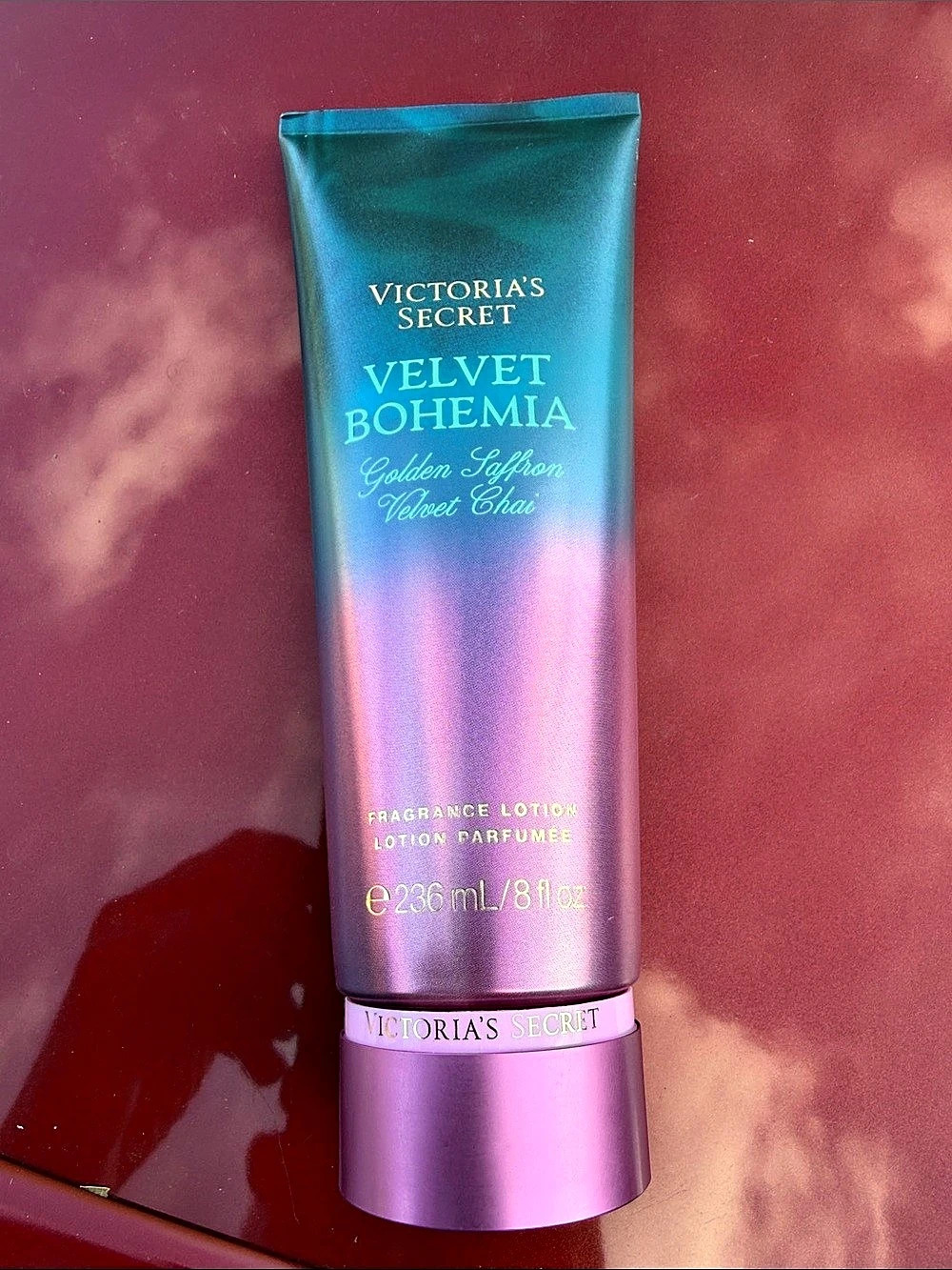Victoria's Secret Velvet Bohemia Fragrance Lotion Blue & Pink